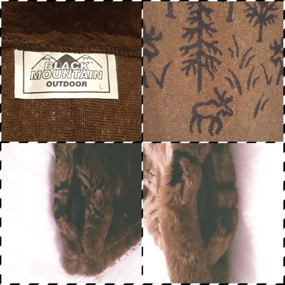 L Black Mountain Outdoor animal print vest EUC - Picture 4 of 7